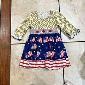 Tutu and Lulu American Flag Dress Size 3T